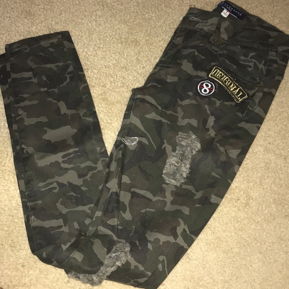 Skinny army jeans